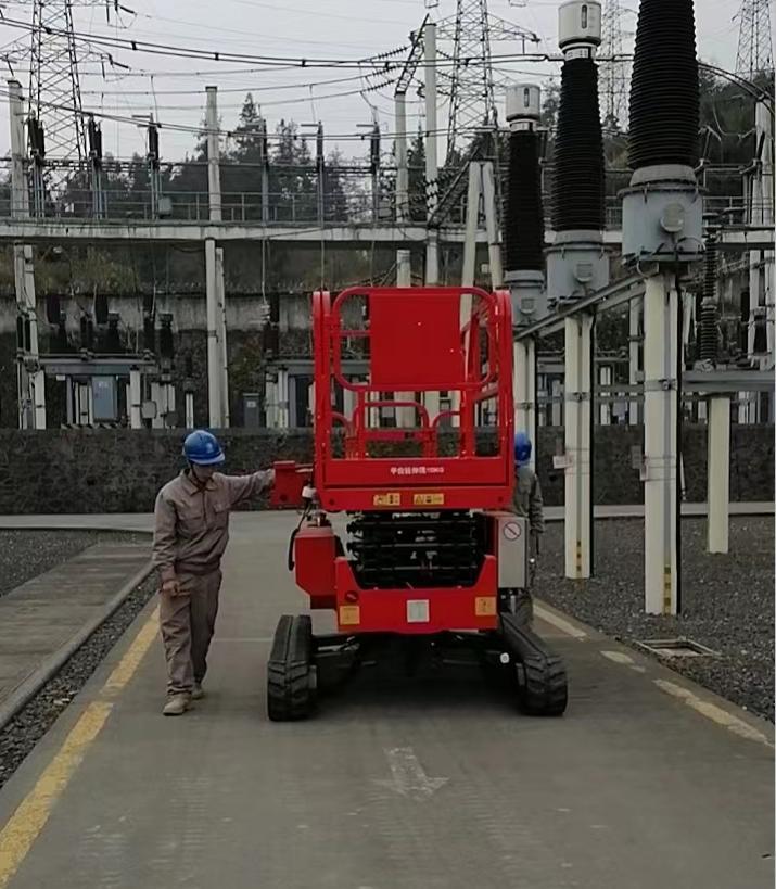 Power substation aerial high-altitude repair work Power substation aerial high-altitude repair work